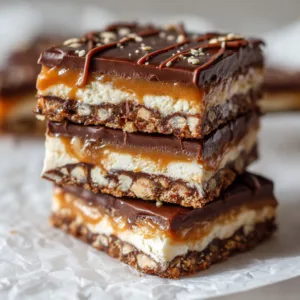 No-Bake Snickers Layered Dessert Bars