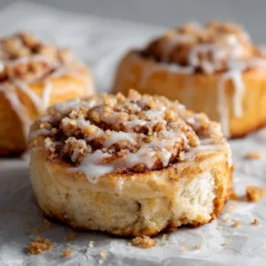 Sugar-Free Cinnamon Crumble Rolls