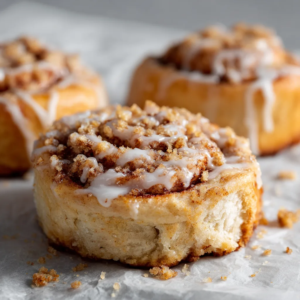 Sugar-Free Cinnamon Crumble Rolls