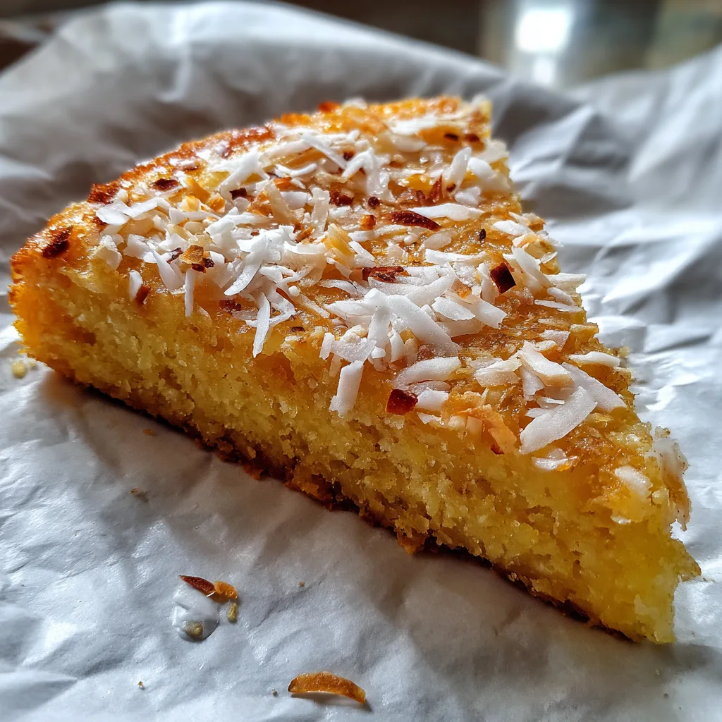 Sweet Corn Coconut Cake