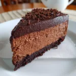 3-Ingredient No-Bake Chocolate Mousse Cake