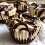 No-Bake Frozen Peanut Butter Greek Yogurt Chocolate Swirl Cups