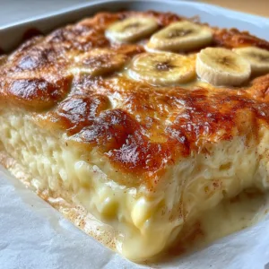 Banana Custard Snack Bake