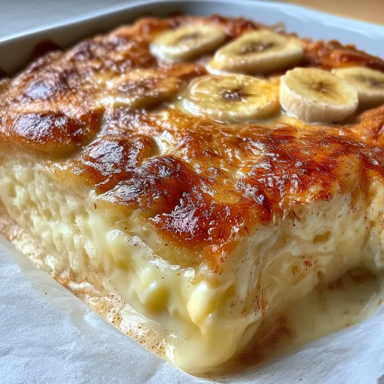 Banana Custard Snack Bake