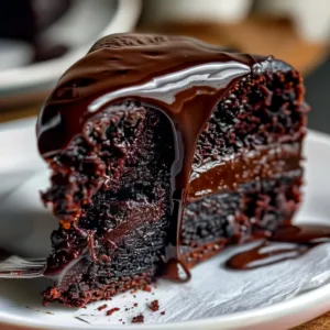 Flourless Black Cocoa & Chia Greek Yogurt Cake