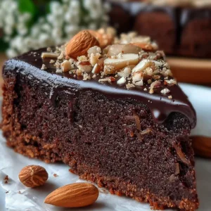 Flourless Chocolate Almond Yogurt Cake