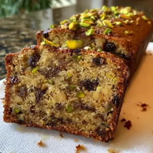 Pistachio Date Walnut Loaf