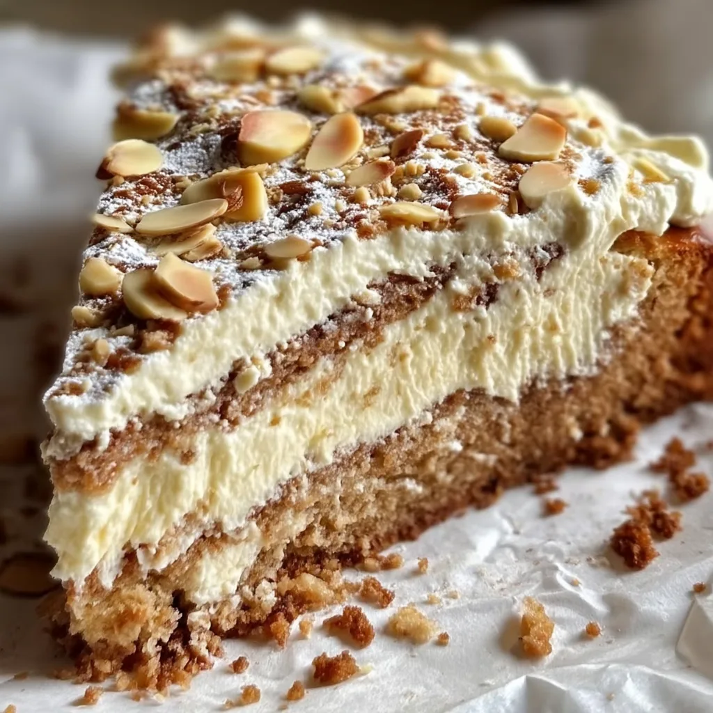Espresso Almond Cake with Ricotta & Whipped Cream