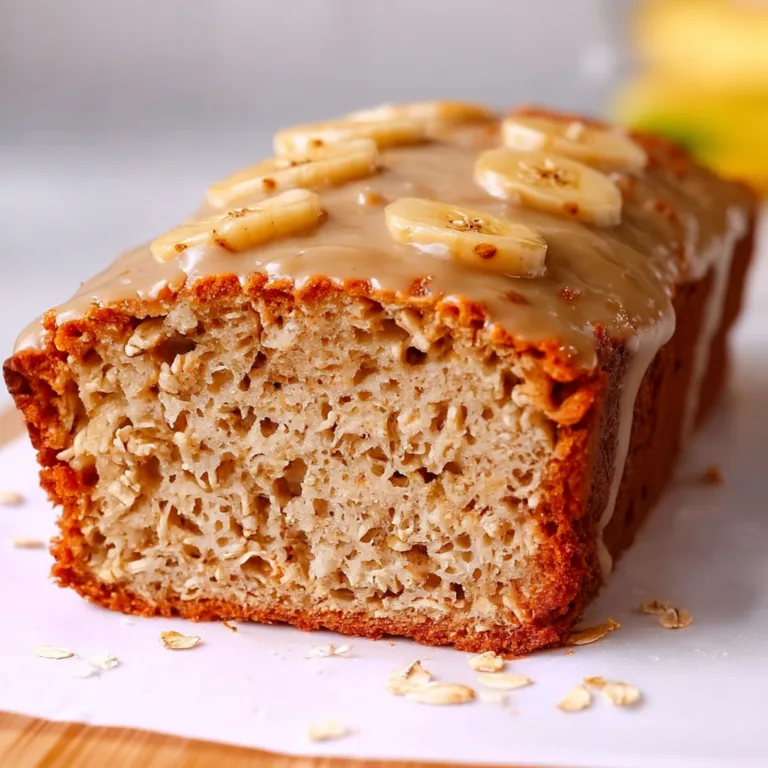 Healthy Banana Oat Bread