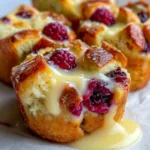 Lemon Berry Bread Pudding Muffins