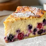 Blueberry Cheesecake Custard Slice
