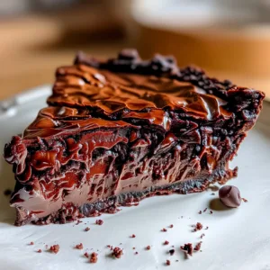 Fudgy Chocolate Brownie Pie