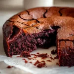 Brownie Cake with Crisp Top