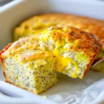 Lemon Poppy Seed Cottage Cheese Bake