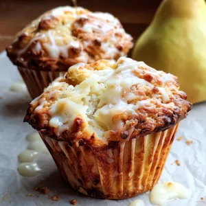 Pear Cinnamon Yogurt Muffins