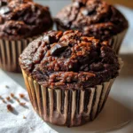 Chocolate Greek Yogurt Banana Muffins