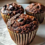 Chocolate Greek Yogurt Banana Muffins