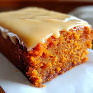 Sweet Potato Ginger Glazed Cake