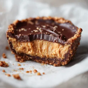 Healthy Peanut Butter Cup Baked Oats