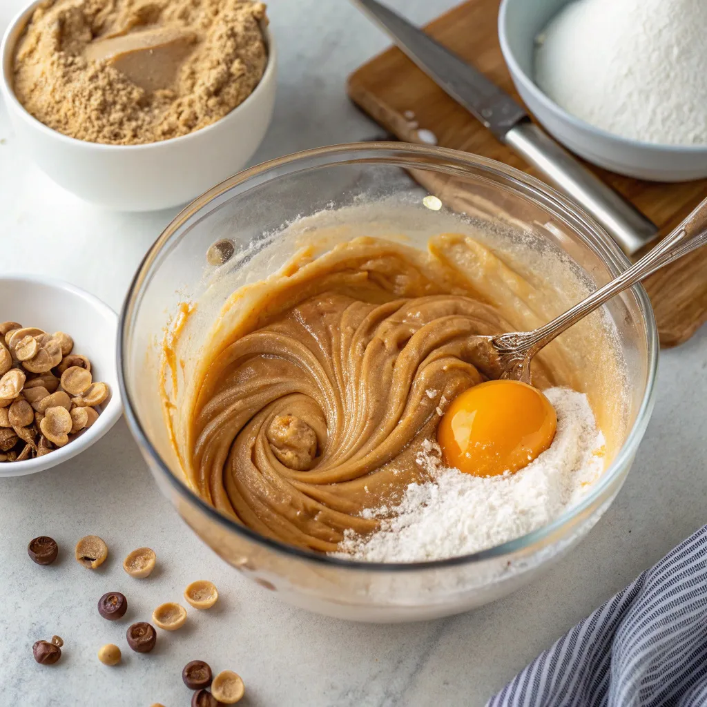 3-Ingredient Flourless Peanut Butter Swirl Cookies