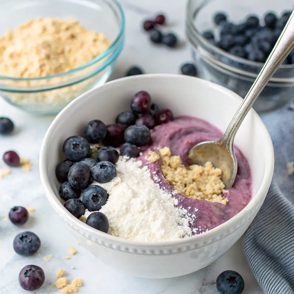 Amazing 3-Ingredient Blueberry Protein Cups – The Easy High-Protein Snack Everyone Loves