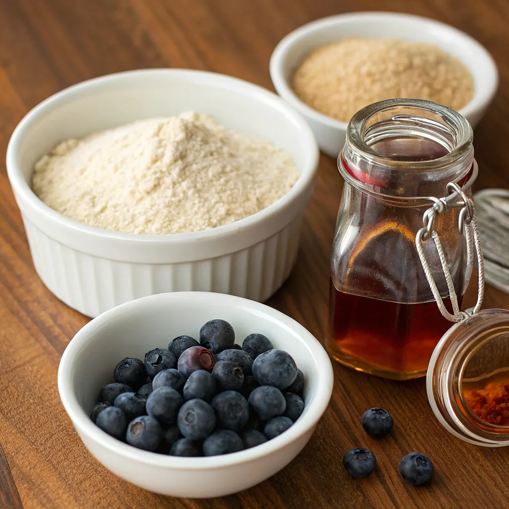 4-Ingredient Almond Blueberry Cookies