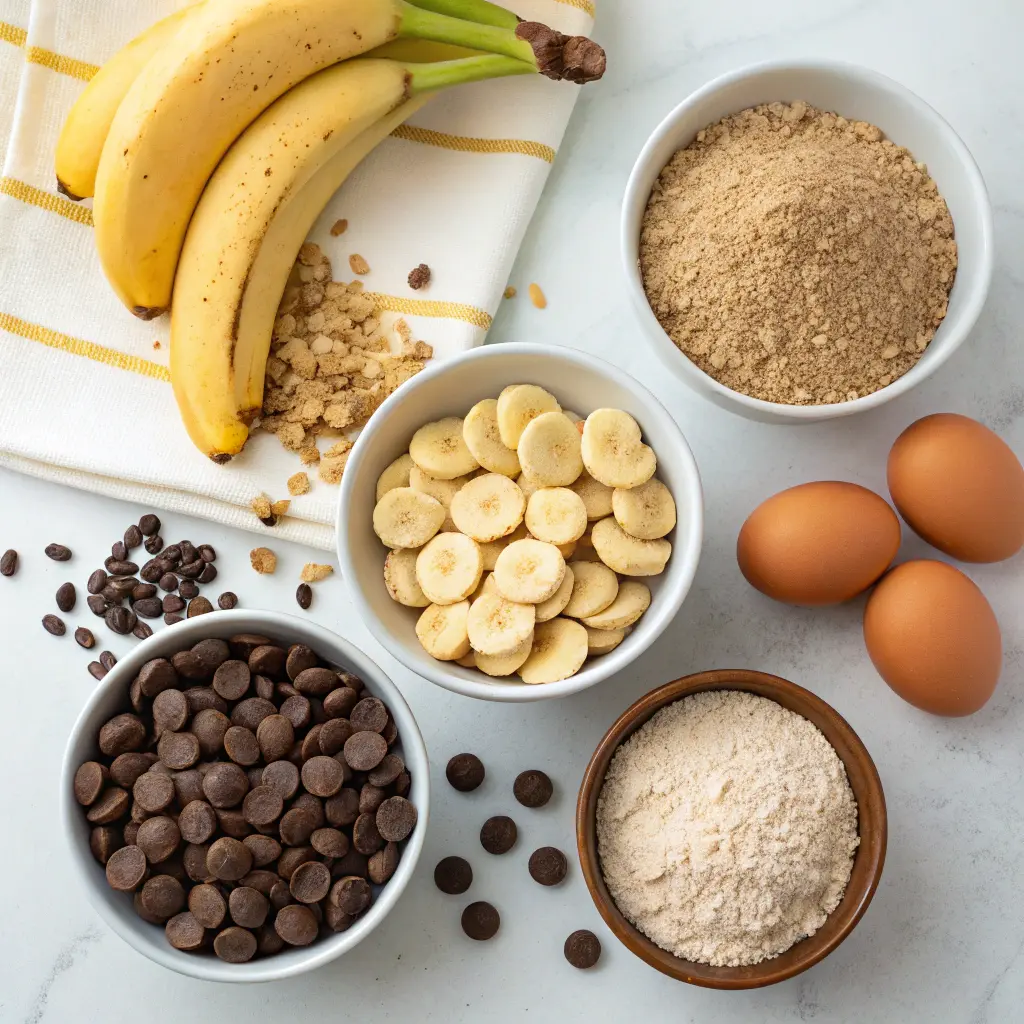 4-Ingredient Flourless Chocolate Chip Banana Bread