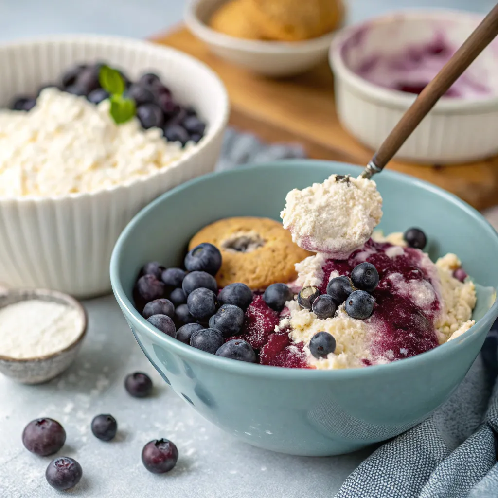 Blueberry Cottage Cheese Protein Muffins (No Flour, Naturally Sweet & Packed with Protein!)