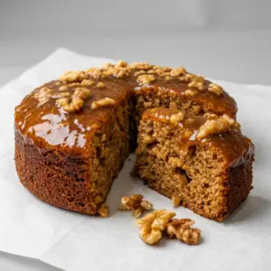 Butterscotch Walnut Date Cake