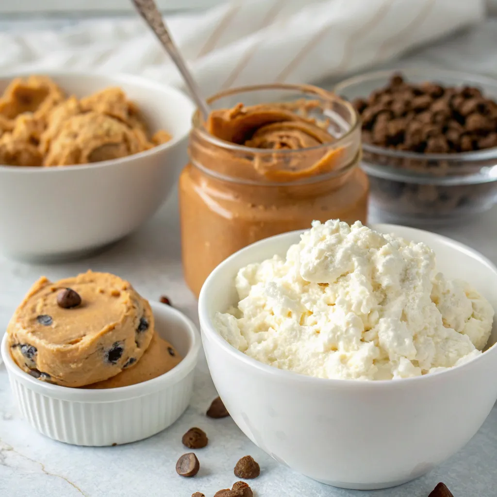 Cottage Cheese Peanut Butter Cookie Dough Balls