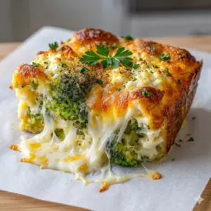 Broccoli Cottage Cheese Bake