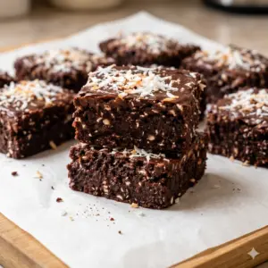 Chocolate Coconut Cottage Cheese Bars