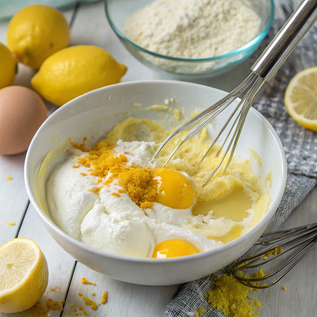 Greek yogurt lemon loaf cake