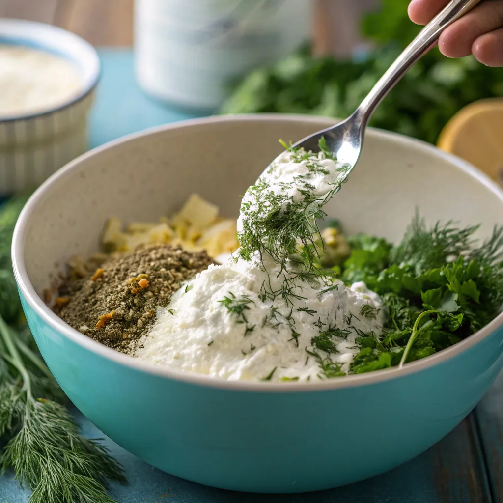 healthy Greek yogurt herb muffins