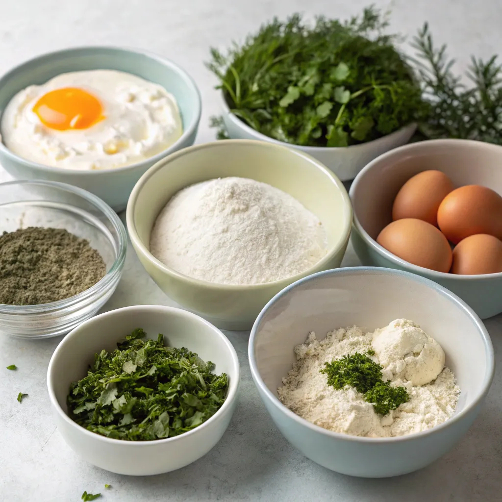 healthy Greek yogurt herb muffins
