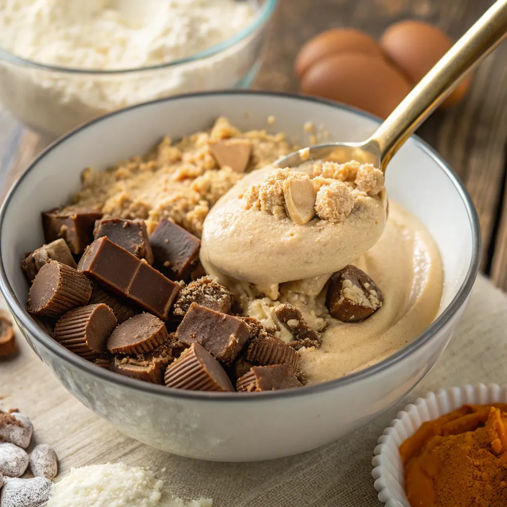 High-Protein Reese’s Cheesecake