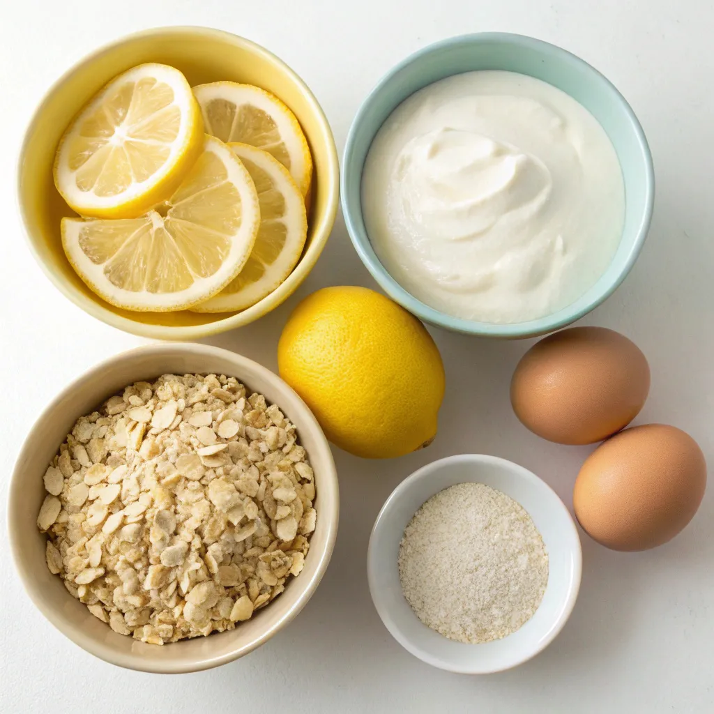 Lemon Yogurt Oat Cake