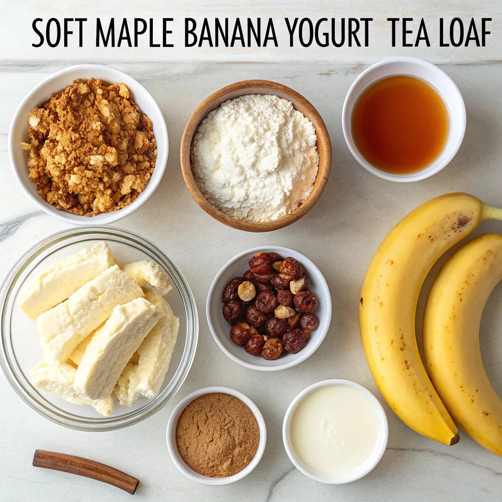 Soft Maple Banana Yogurt Tea Loaf