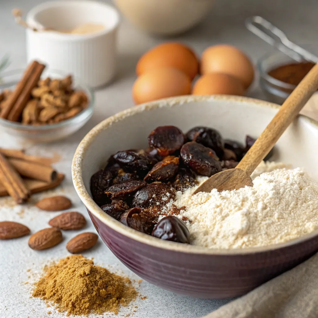 Warm Spiced Prune Coffee Cake