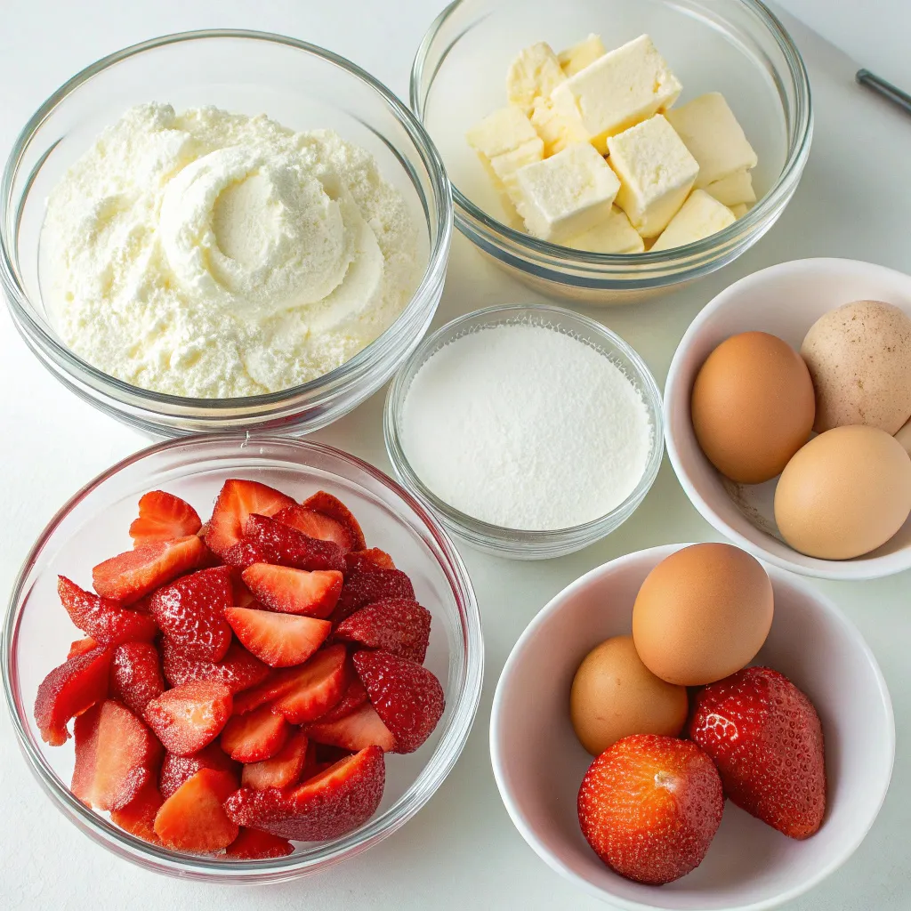 Strawberry Cream Cheese Pound Cake