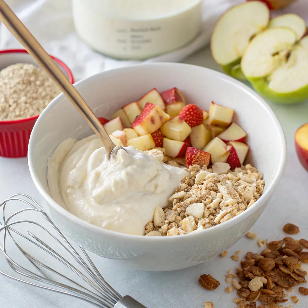 Sugar-Free Apple & Greek Yogurt Oat Cake
