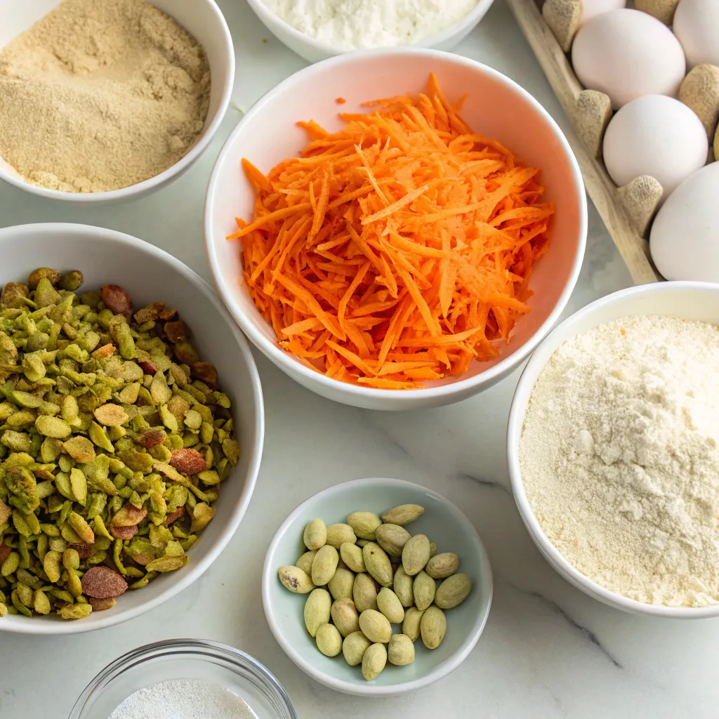Sugar-Free Pistachio Carrot Cake Squares