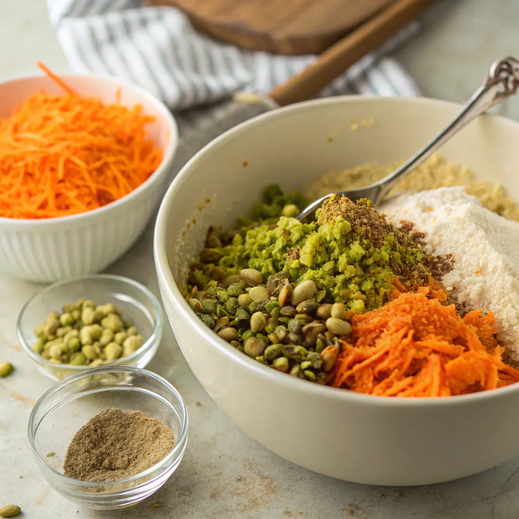 Sugar-Free Pistachio Carrot Cake Squares
