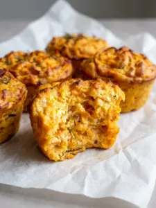 Sweet Potato Cottage Cheese Protein Muffins