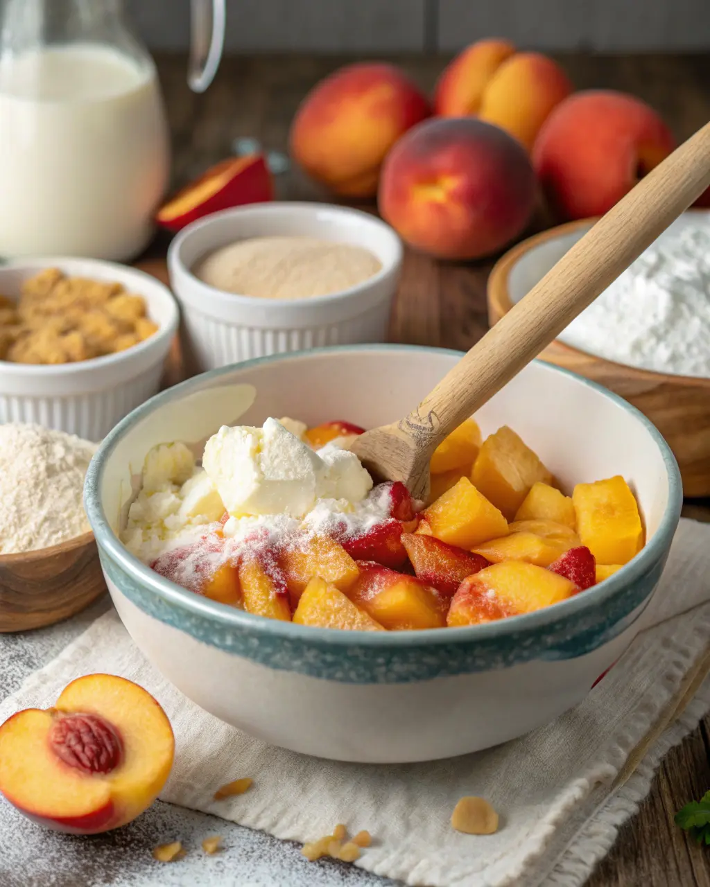 Amish Peach Lava Custard Dump Cake (Gooey, Creamy & Dangerously Addictive!) 8 Amish Peach Lava Custard Dump Cake (Gooey, Creamy & Dangerously Addictive!)