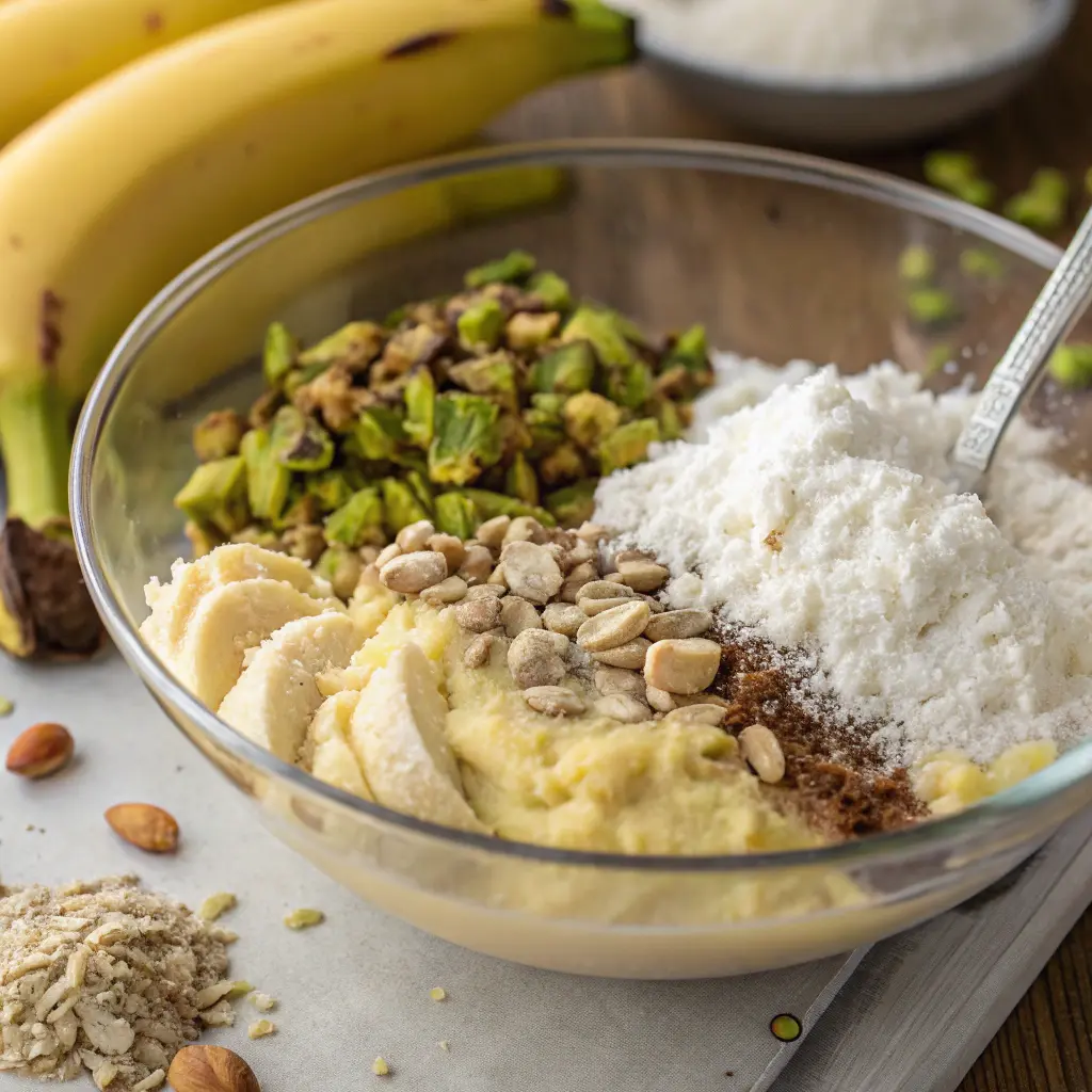 Irresistible Banana Coconut Pistachio Loaf Cake – 7 Dangerous Reasons This Recipe Never Lasts More Than a Day 6 Banana Coconut Pistachio Loaf Cake