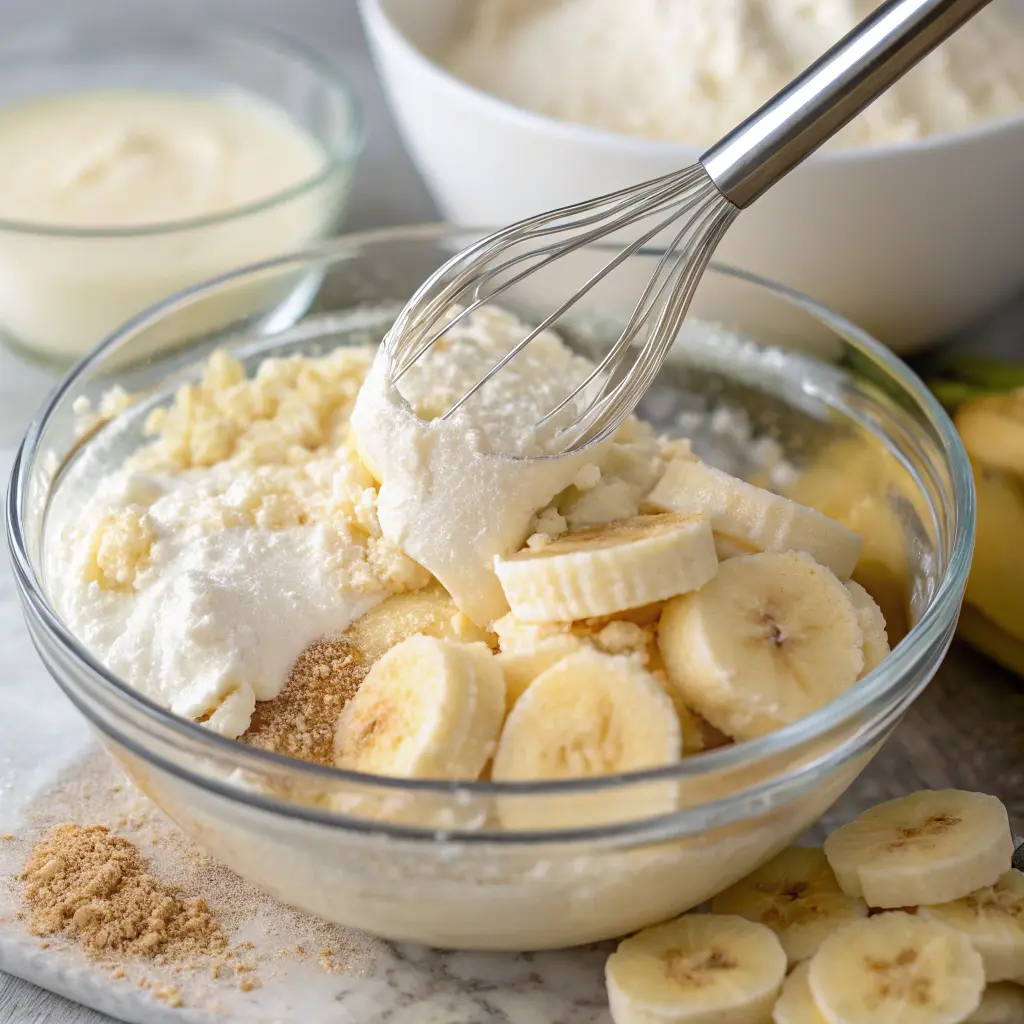 Banana Cream Cheese Cobbler