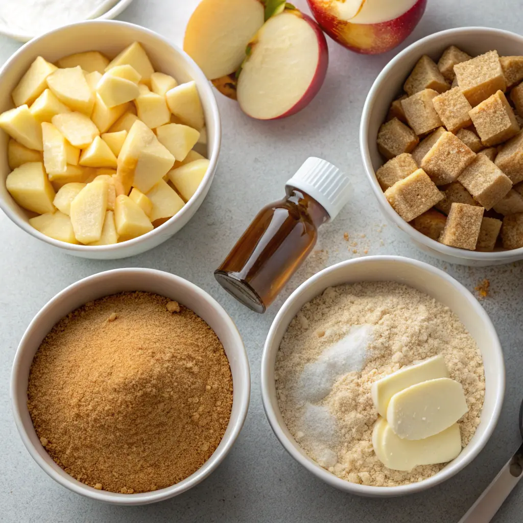 Brown Sugar Apple Vanilla Snack Cake