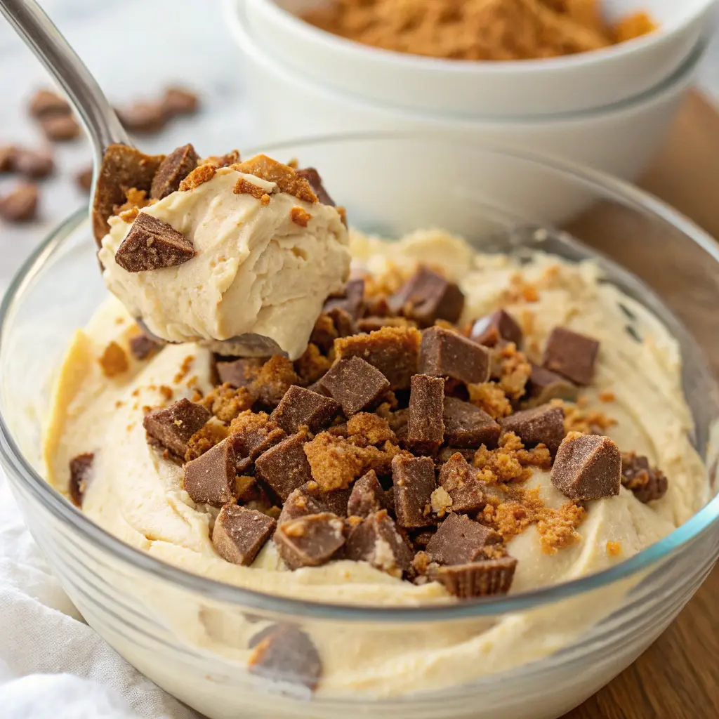 No-Bake Butterfinger Pie