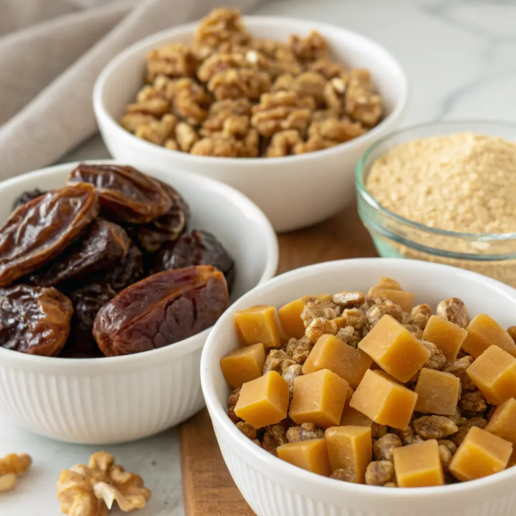Butterscotch Walnut Date Cake